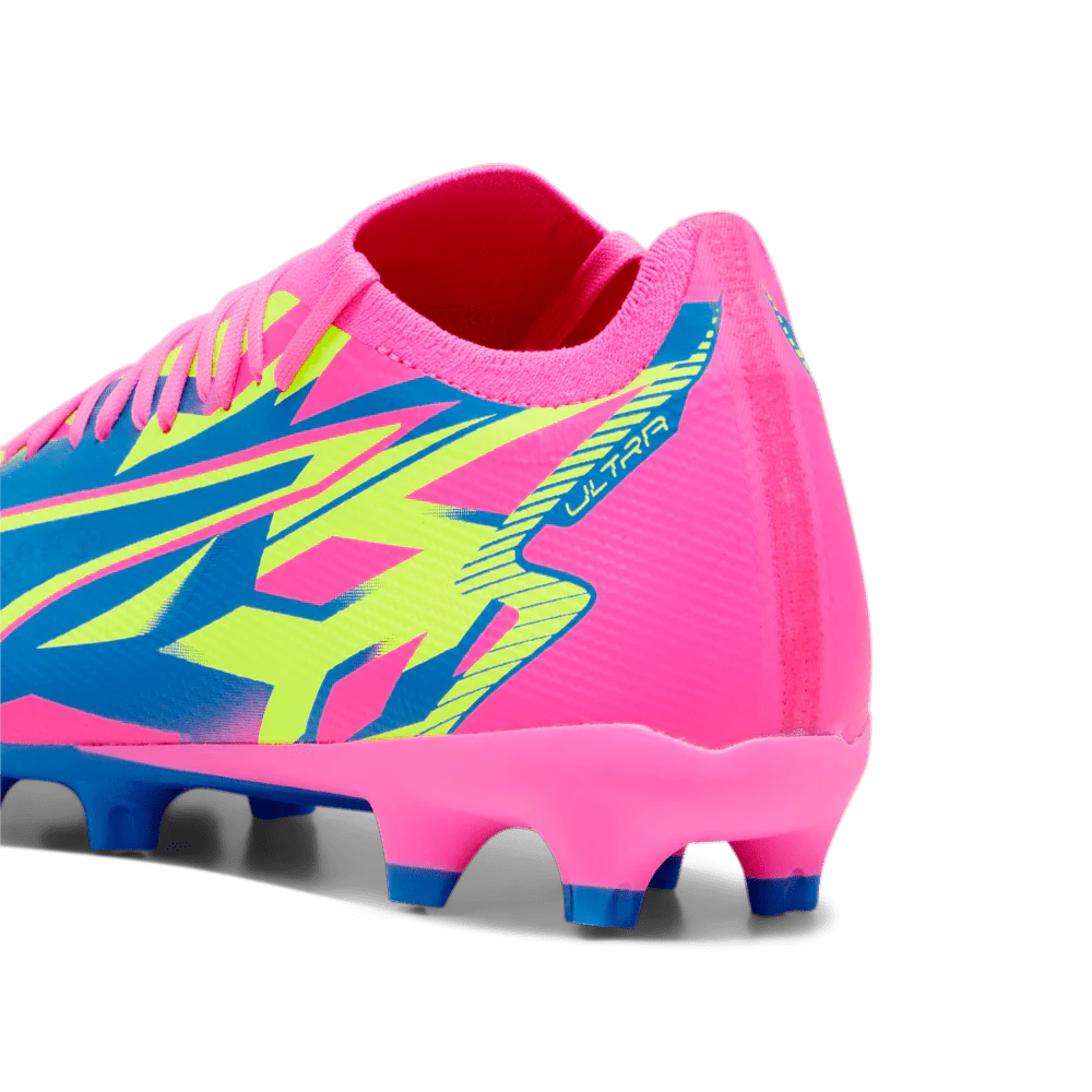 PUMA Ultra Match Energy FG AG Multi Ground Soccer Cleats Pink Yellow