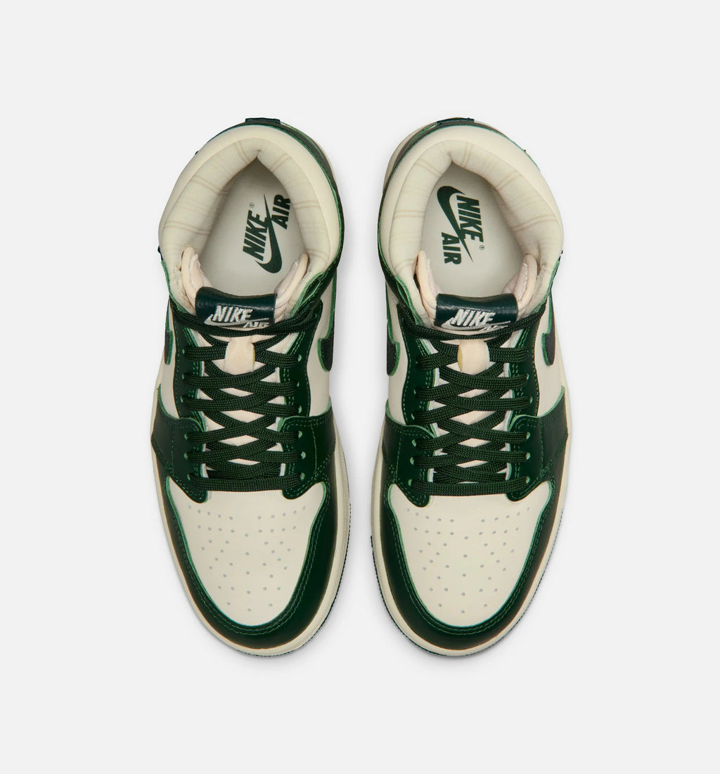 Air Jordan 1 Retro High OG Pro Green Womens Lifestyle Shoe Pale Ivory Pro Green Fir Coconut Milk Free Shipping