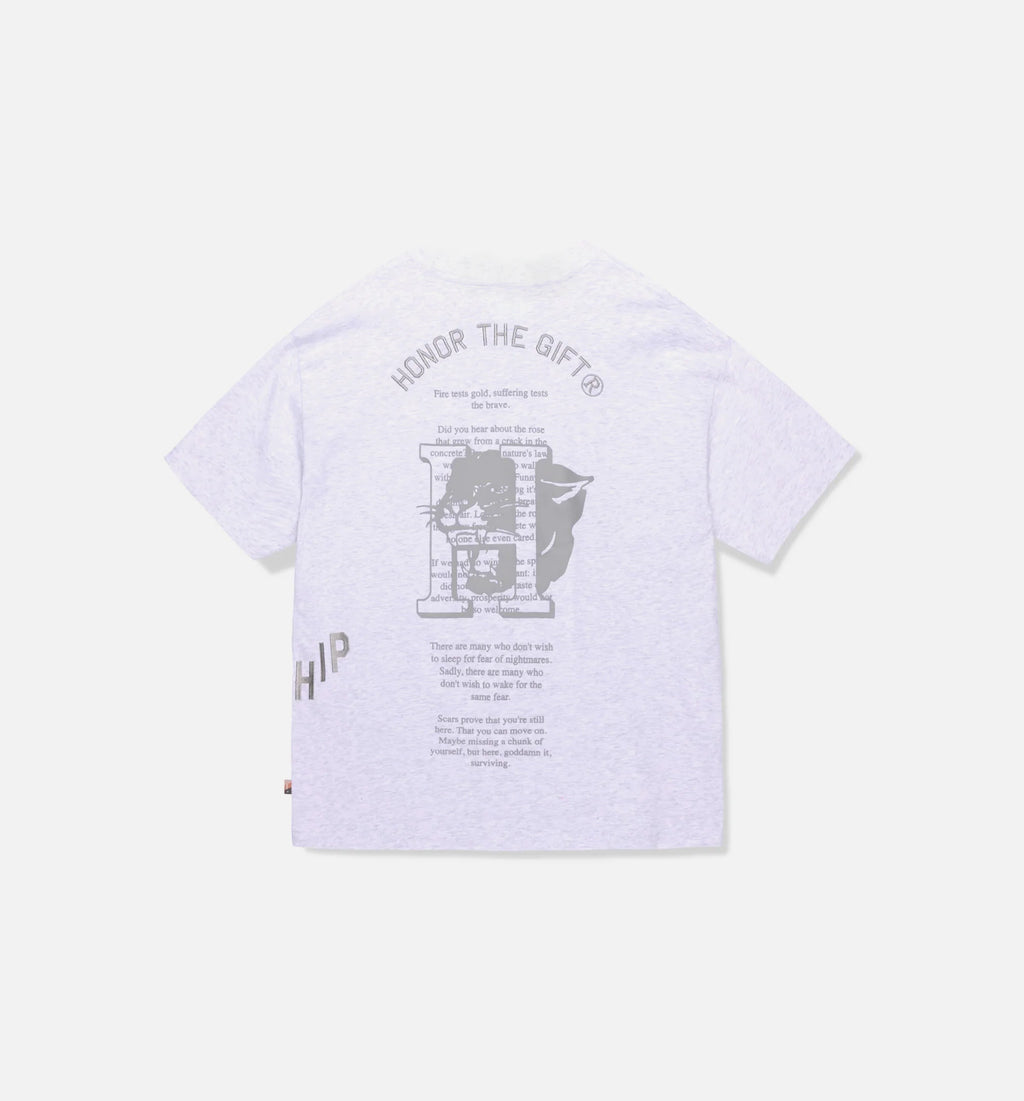 Hardship Mens Short Sleeve Shirt Grey