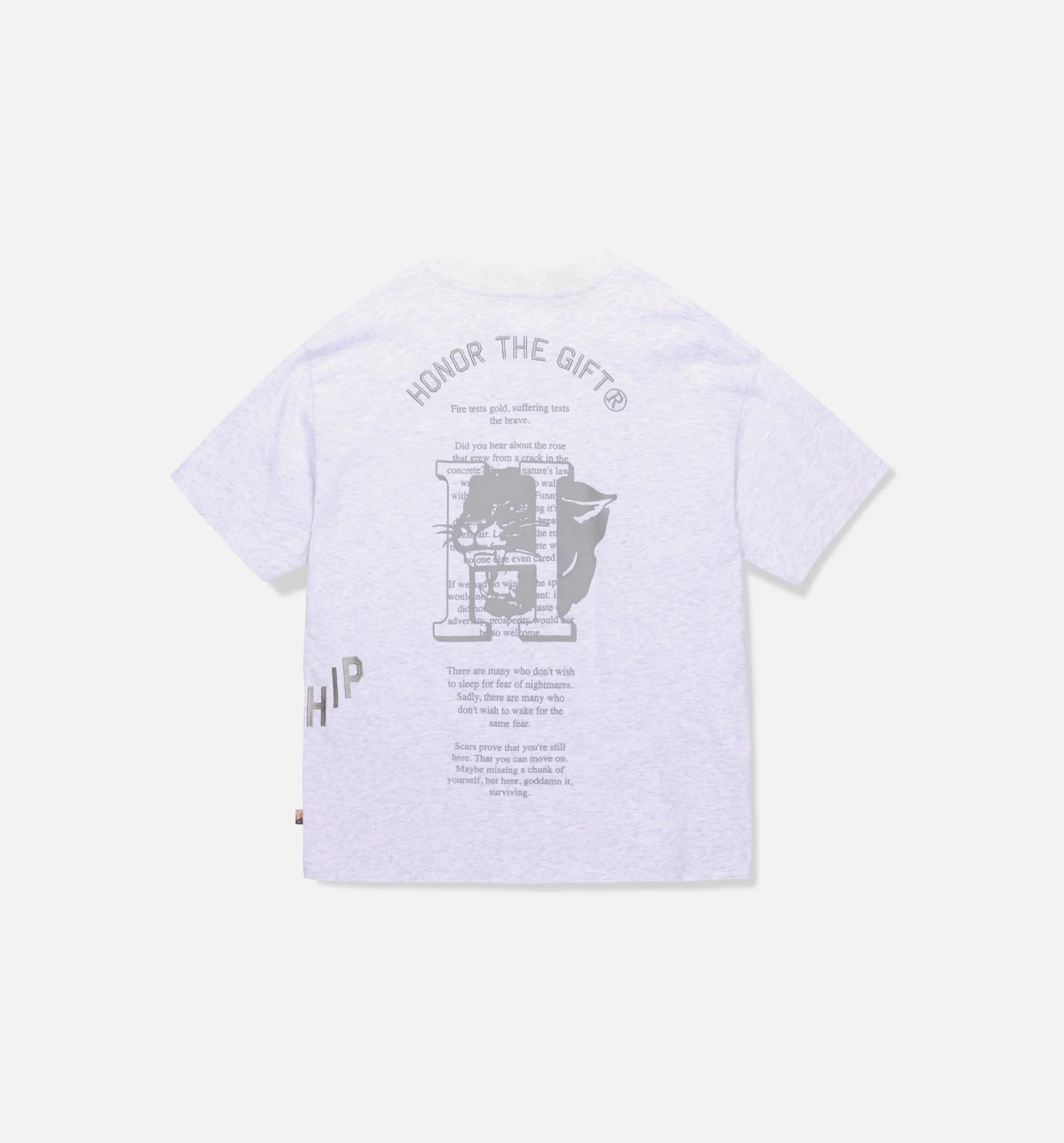 Hardship Mens Short Sleeve Shirt Grey
