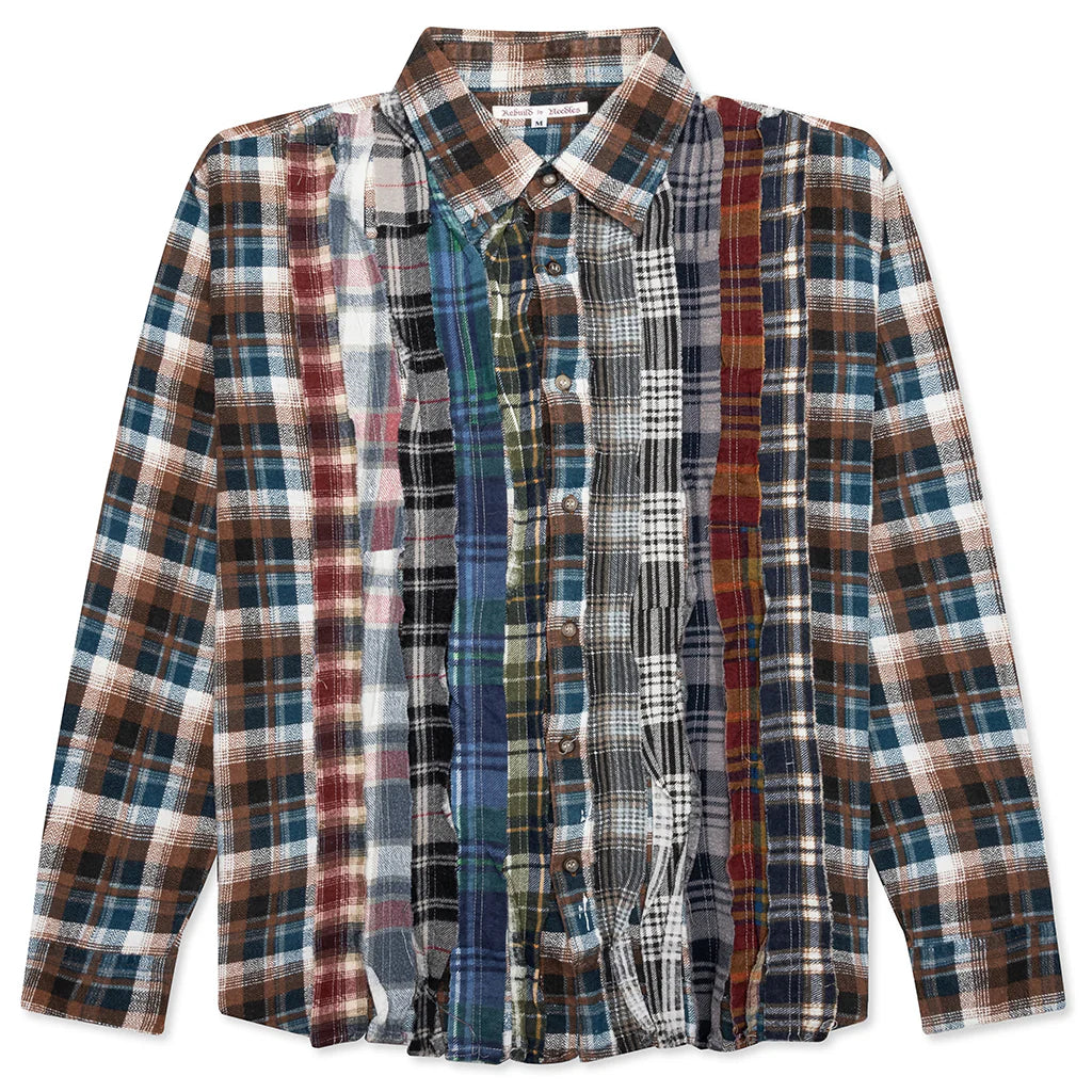 Ribbon Flannel Shirt Assorted
