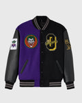 Batman The Joker Split Varsity Jacket Black