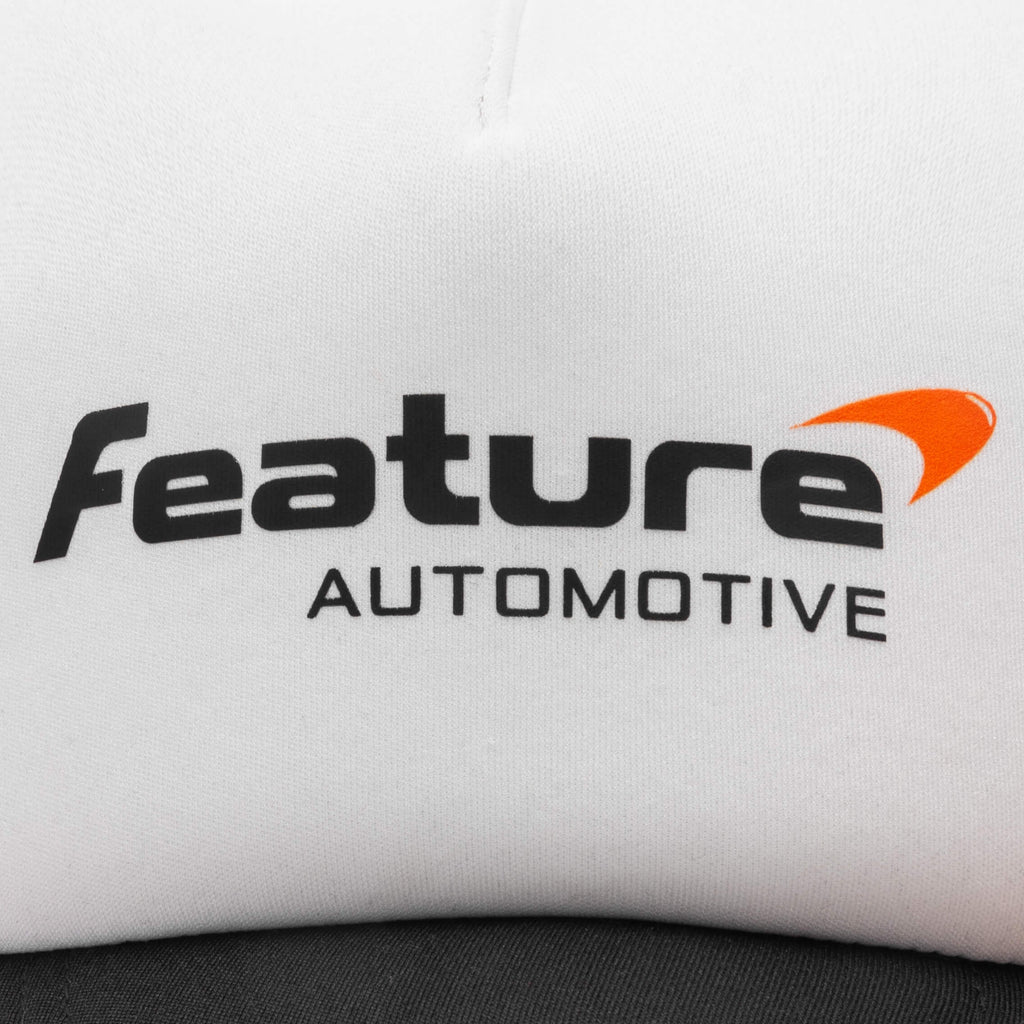 Automotive Trucker Black White
