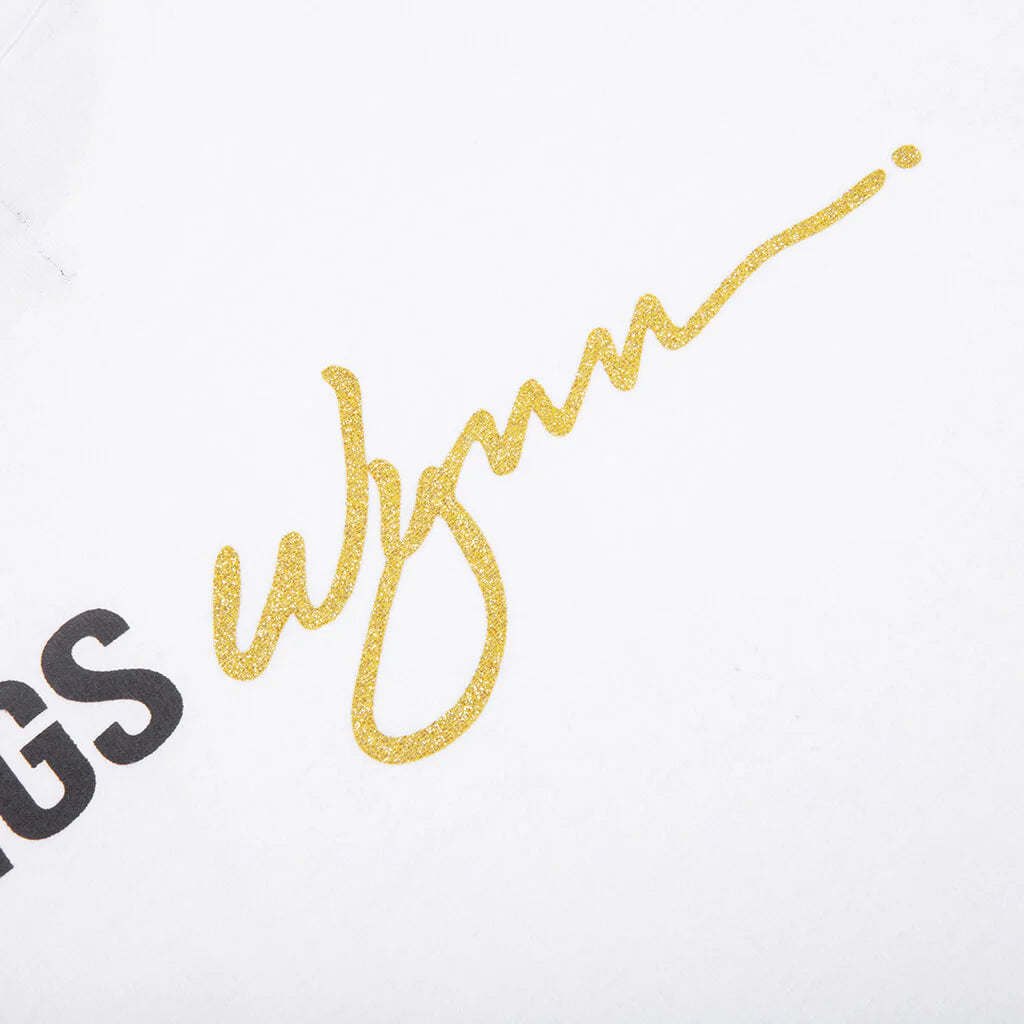 Feature x Wynn Logo Lock Up Tee White