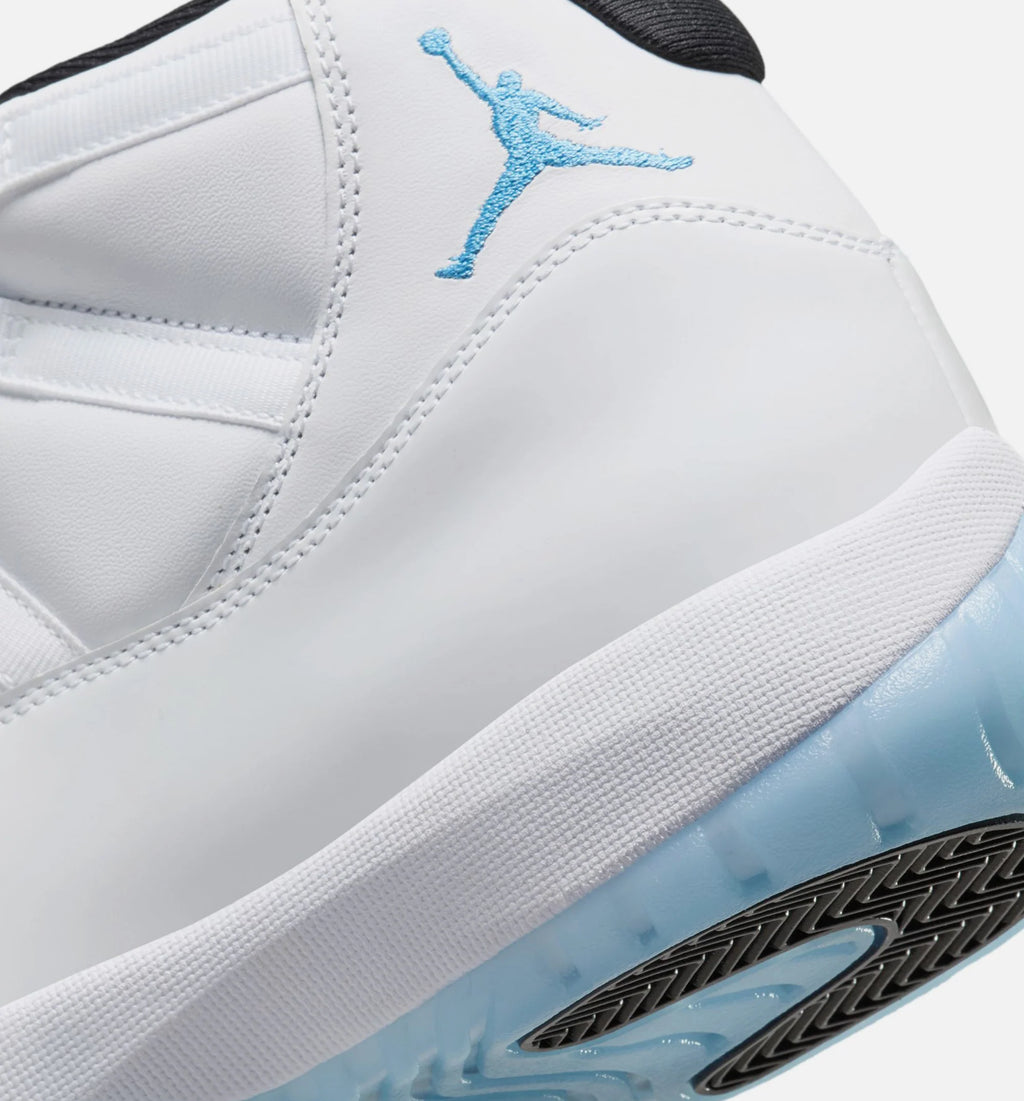 Air Jordan 11 Retro Legend Blue Mens Lifestyle Shoe White Legend Blue Black Free Shipping
