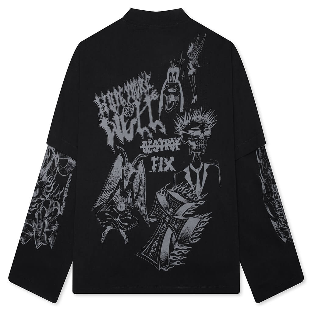Loud Noises Long Sleeve Tee Black