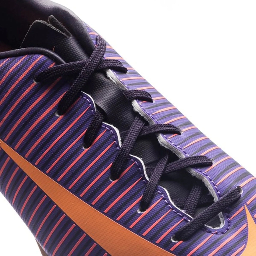 Nike Jr MercurialX Vapor XI IC Indoor Soccer Shoes Purple Orange Grape