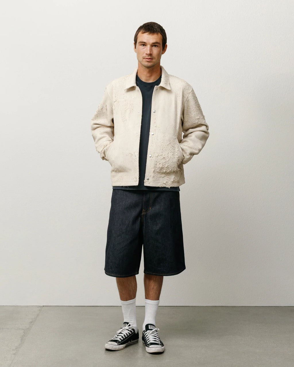 RAW DENIM WORK SHORT