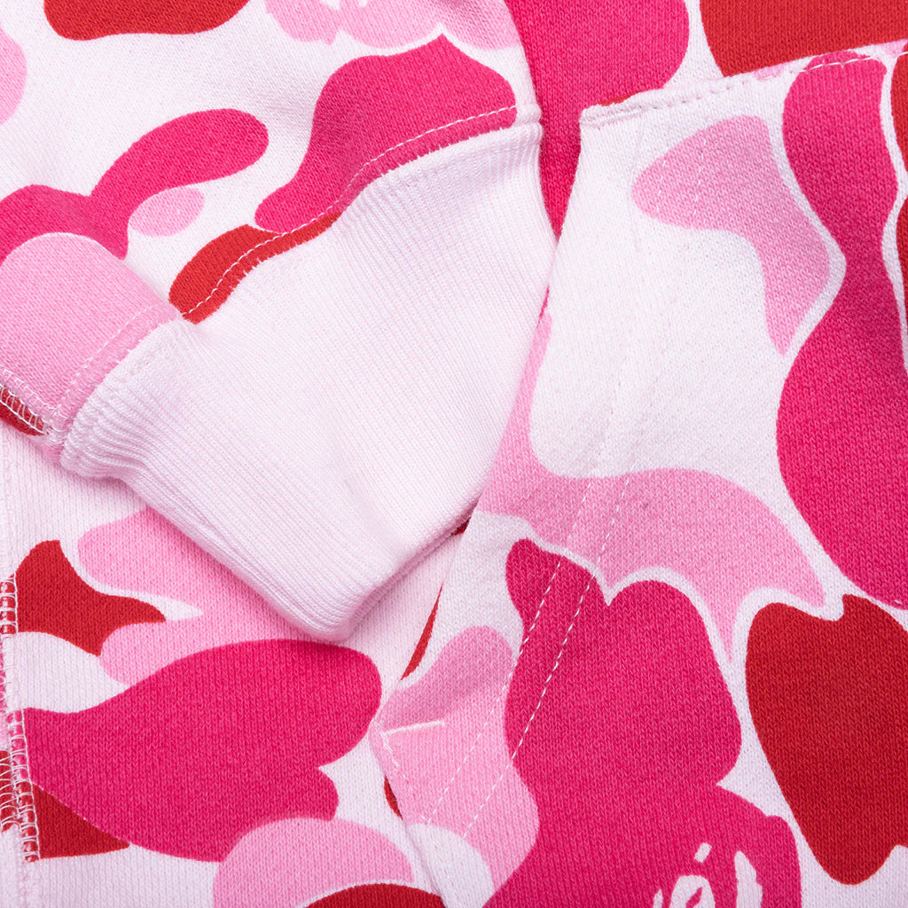 Kids Abc Camo Shark Zip Hoodie Pink