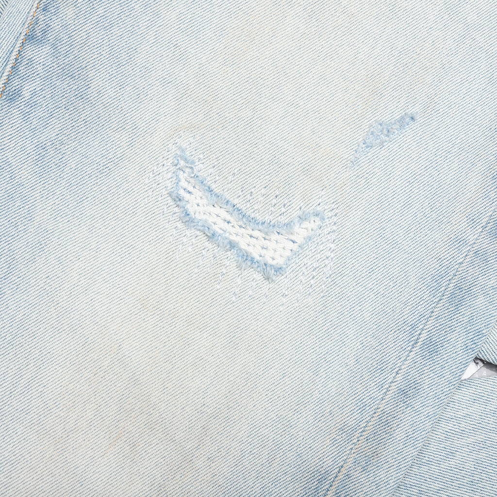 Skinny Fade Distressed Jeans Light Indigo