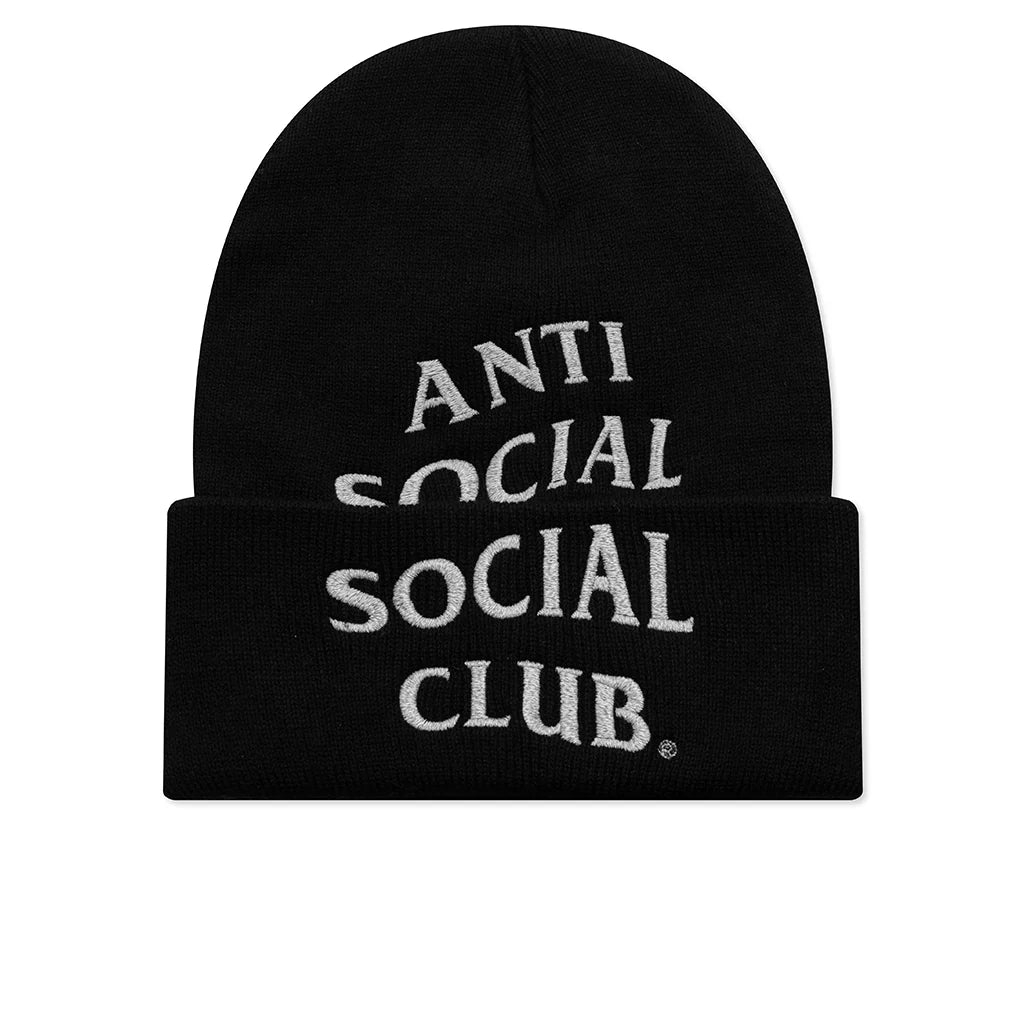 Embroidered Beanie Black