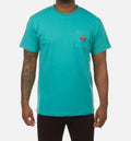 Harvest Short Sleeve Knit Mens T Shirt Blue
