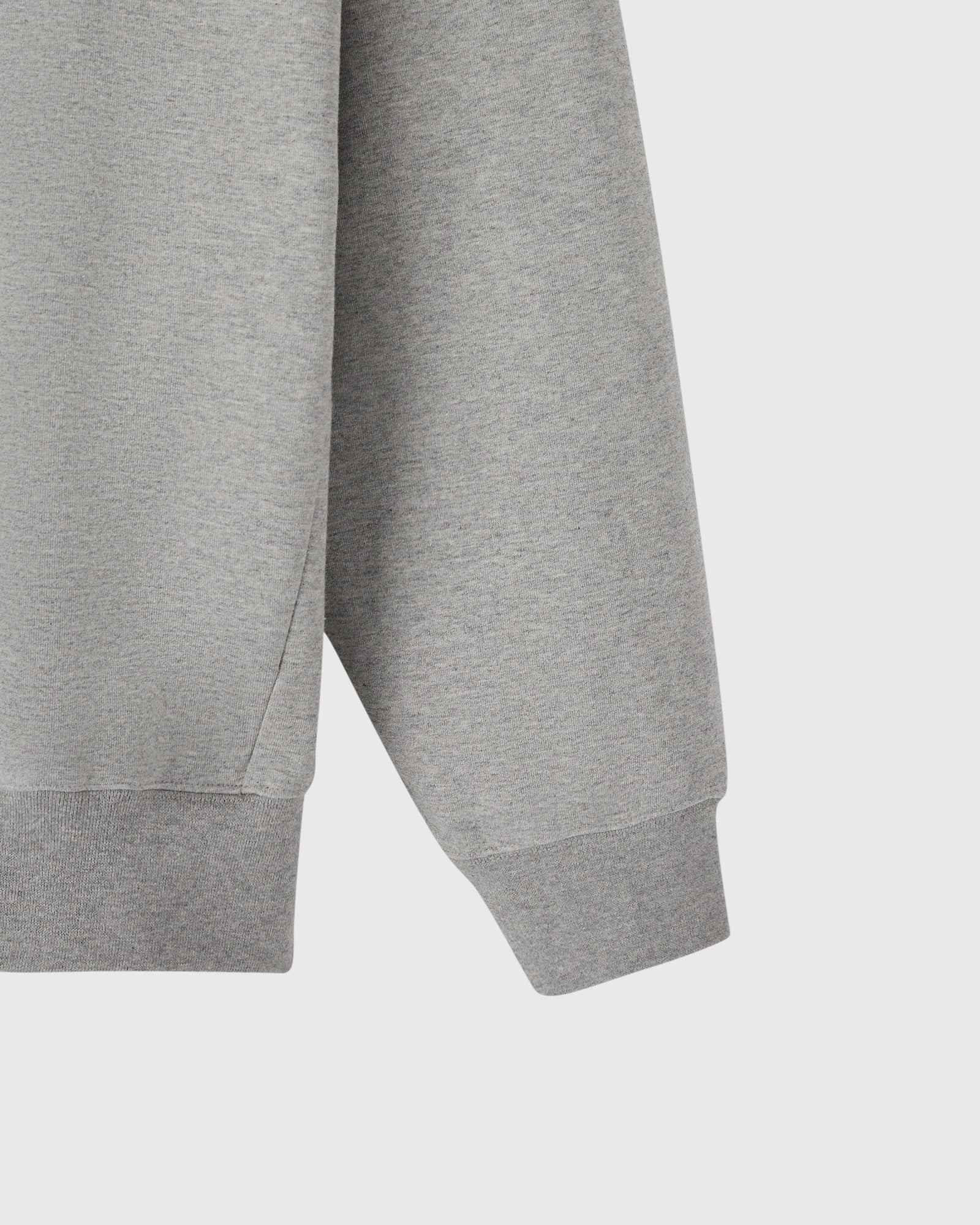 Double Knit Script Hoodie Heather Grey