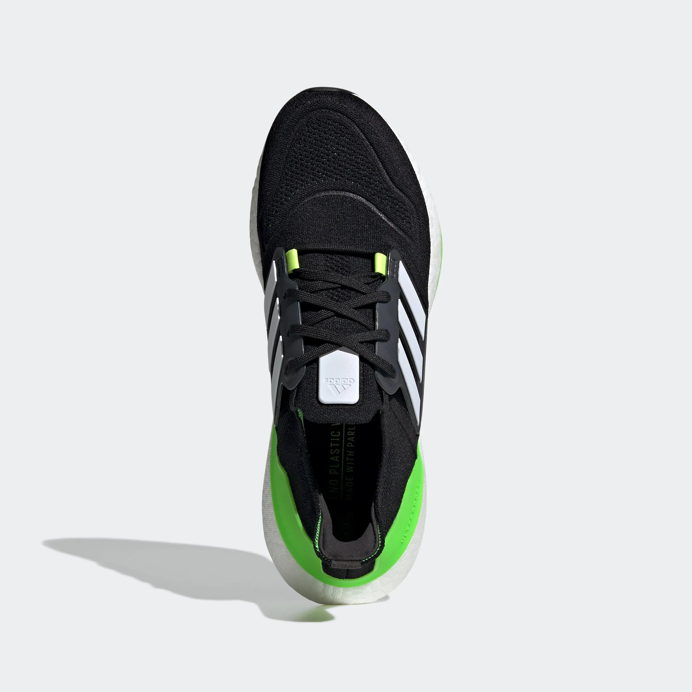adidas Ultraboost 22 Black White Solar Green