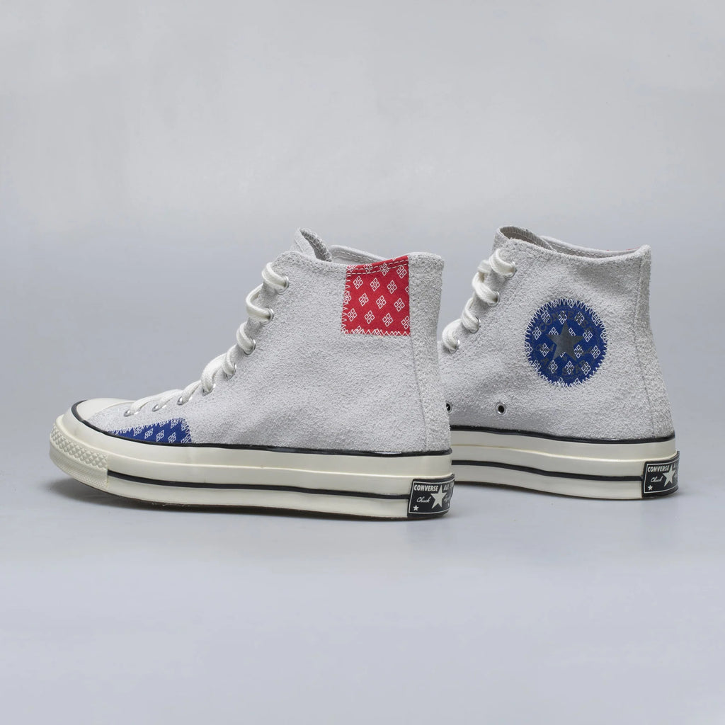 Twisted Prep Chuck Taylor 70 High Top Mens Lifestyle Shoe Grey Bone Blue Red Black