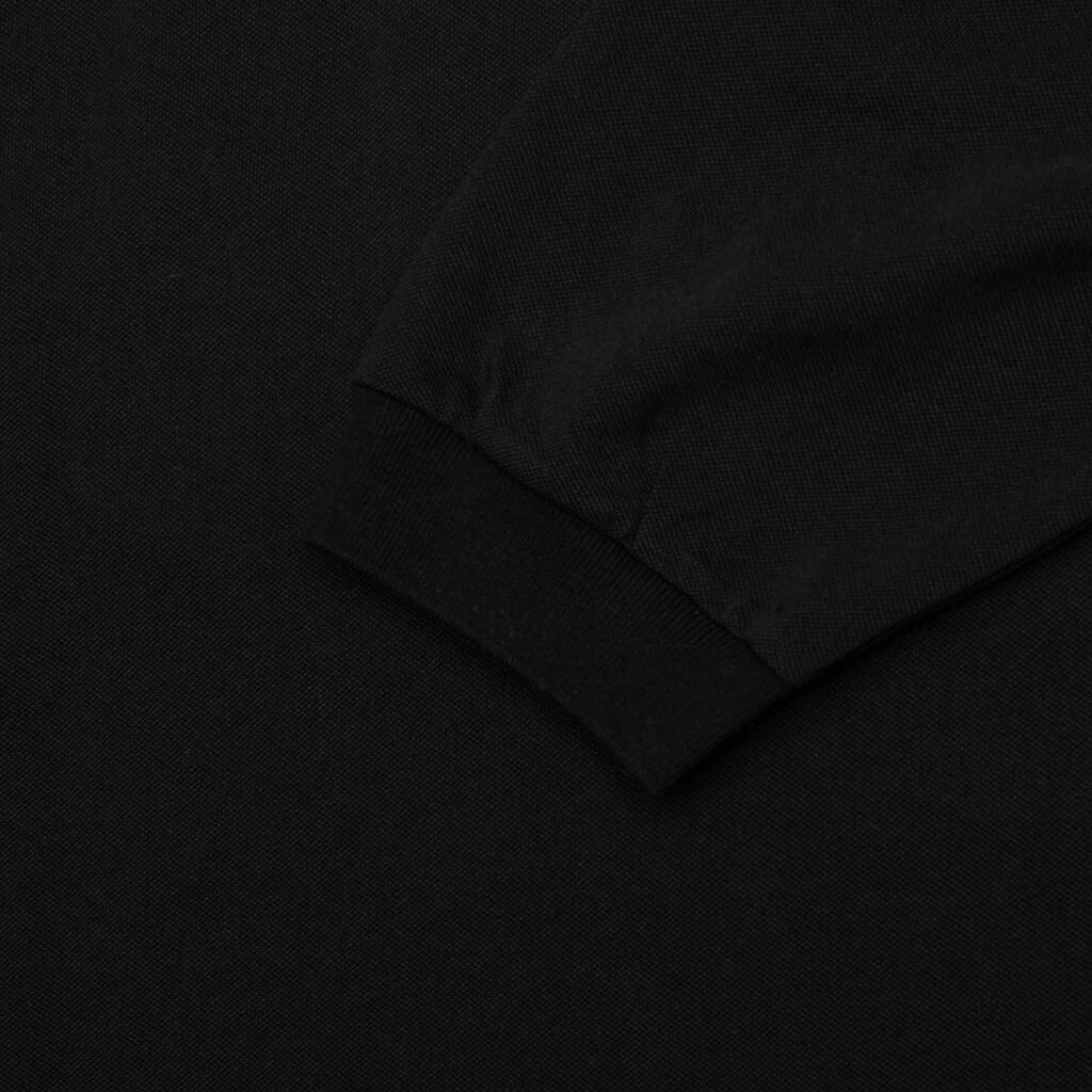 Pique L S Polo Black