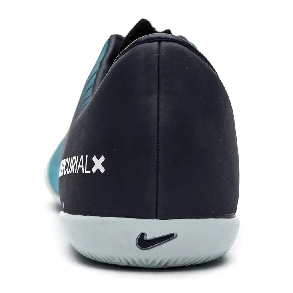Nike Jr MercurialX Vapor XI IC Indoor Soccer Shoes Obsidian White Gamma Blue