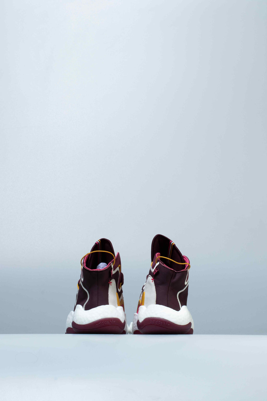 Eric Emanuel X adidas Crazy BYW Mens Shoe Maroon Cream White Real Pink