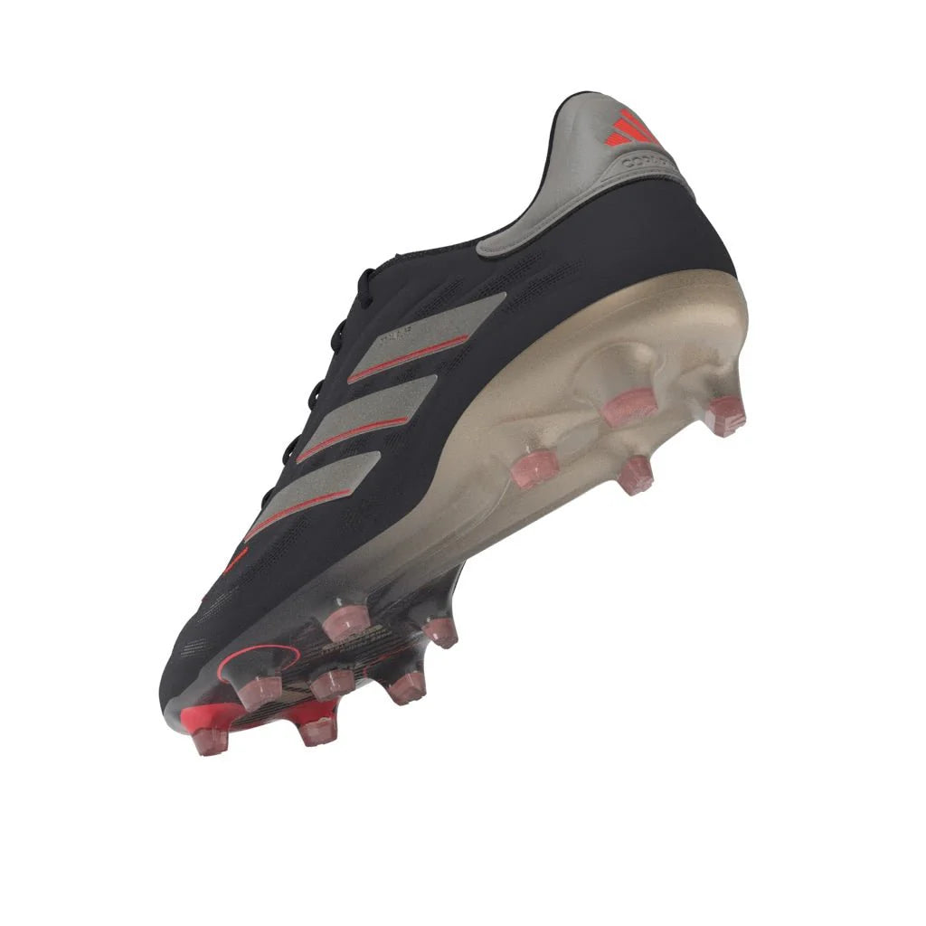 adidas Copa Pure 2 Elite Firm Ground Soccer Cleats Black Platin Metallic Turbo