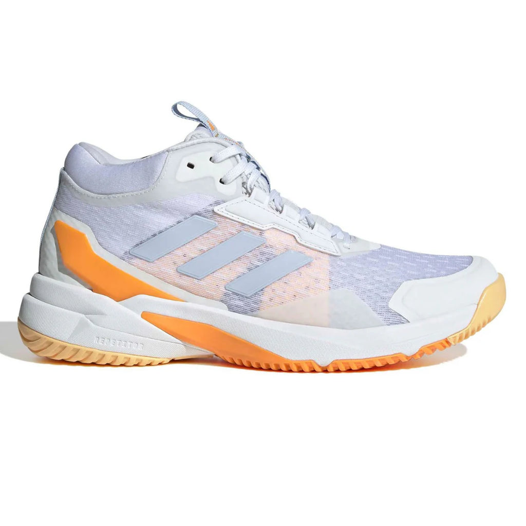 Tênis Adidas Crazyflight Mid 6 Branco Laranja