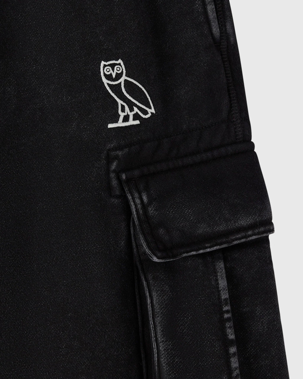 Muskoka Cargo Sweatpant Garment Dyed Black