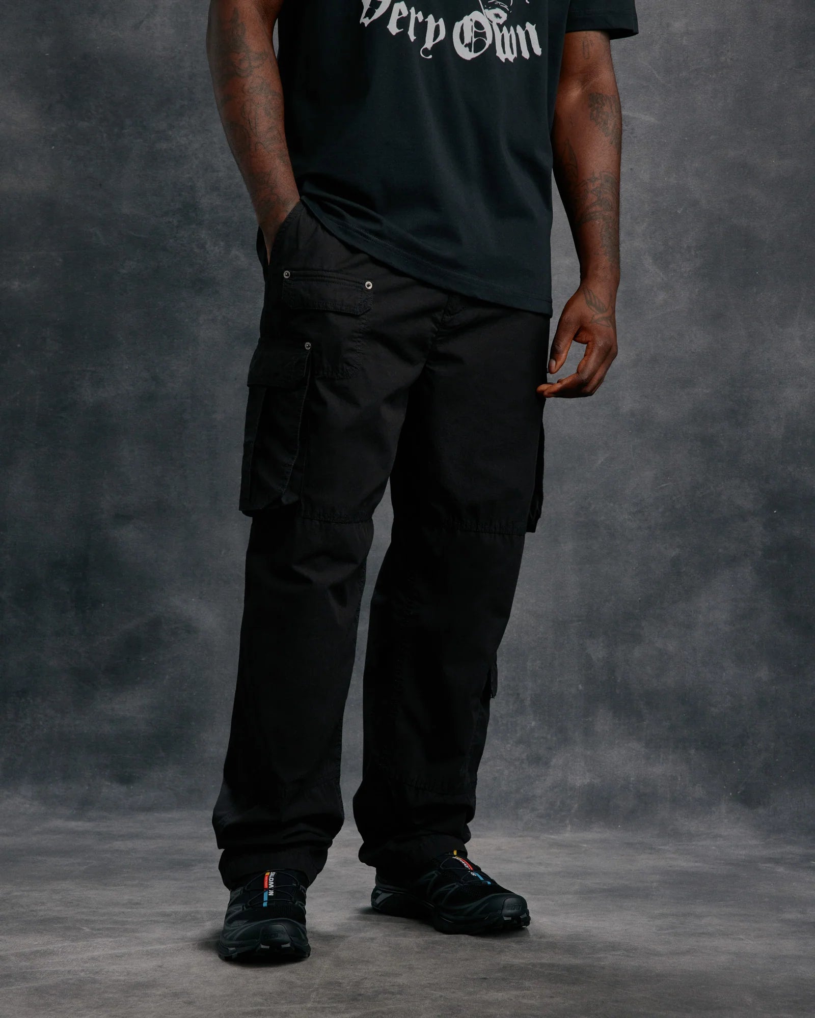 Multi Pocket Cargo Pant Black