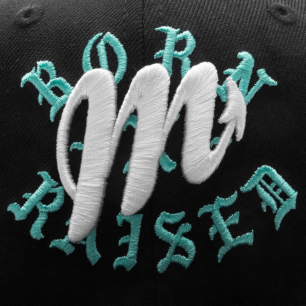 New Era x Born x Raised 59FIFTY LMB Diablos Rojos del México Layered Logo Black