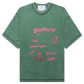 Good Morning Cops Vintage Wash Tee Washed Green
