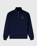 Signature Quarter Zip Mockneck Night Owl Navy