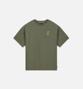 Patta Four Leaf Clover Mens Short Sleeve Shirt Olive