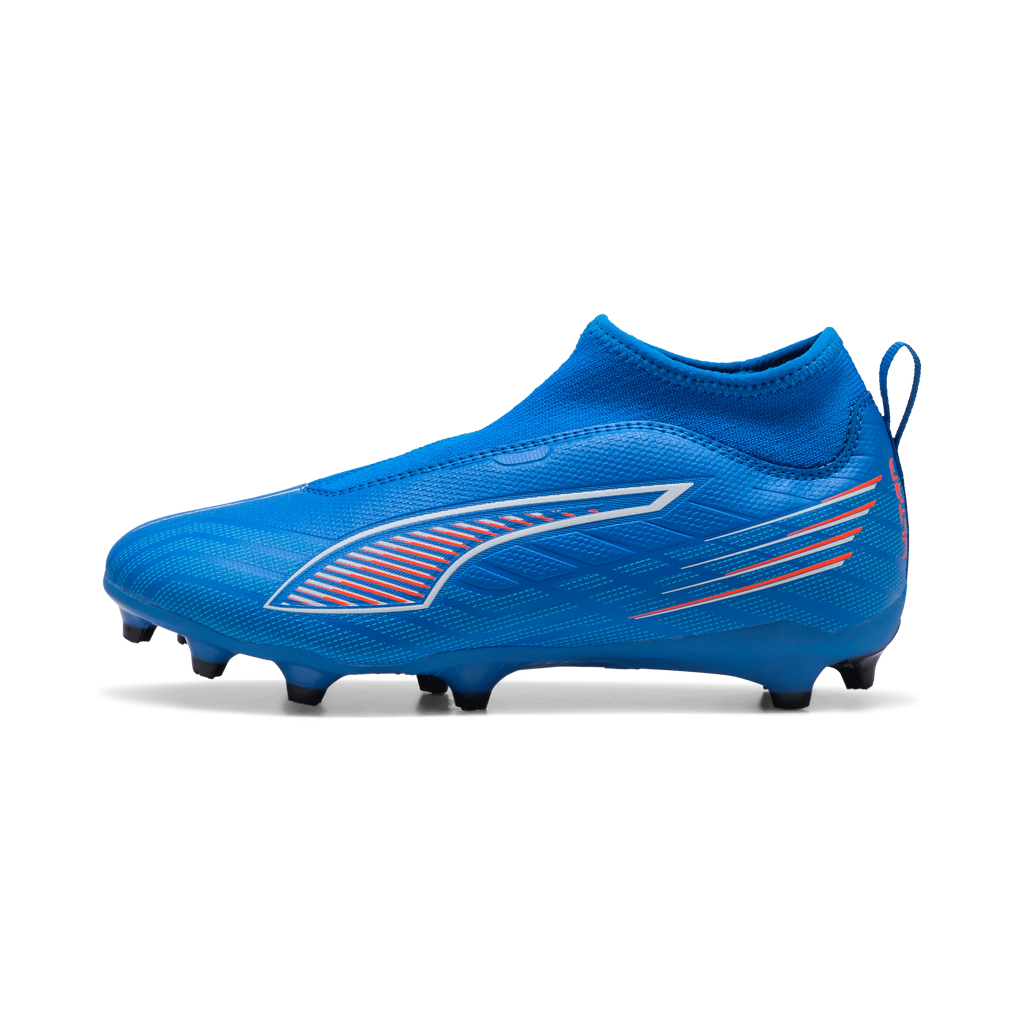 PUMA Ultra 6 Match Laceless FG AG Firm Multi Ground Kids Soccer Cleats Blue White