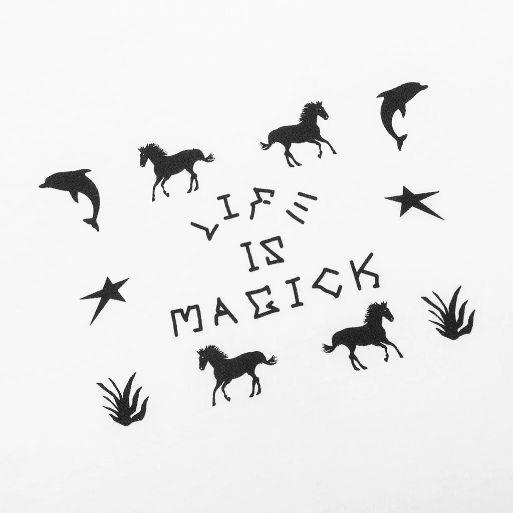 Life Is Magick Tee White