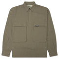 Plaid Tactical Overshirt Green White
