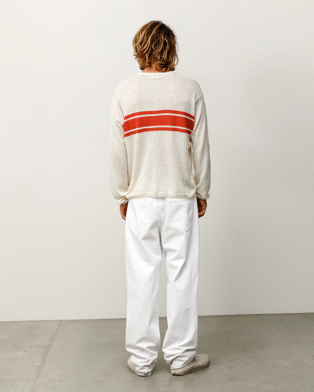 LIGHTWEIGHT STRIPED SWEATER