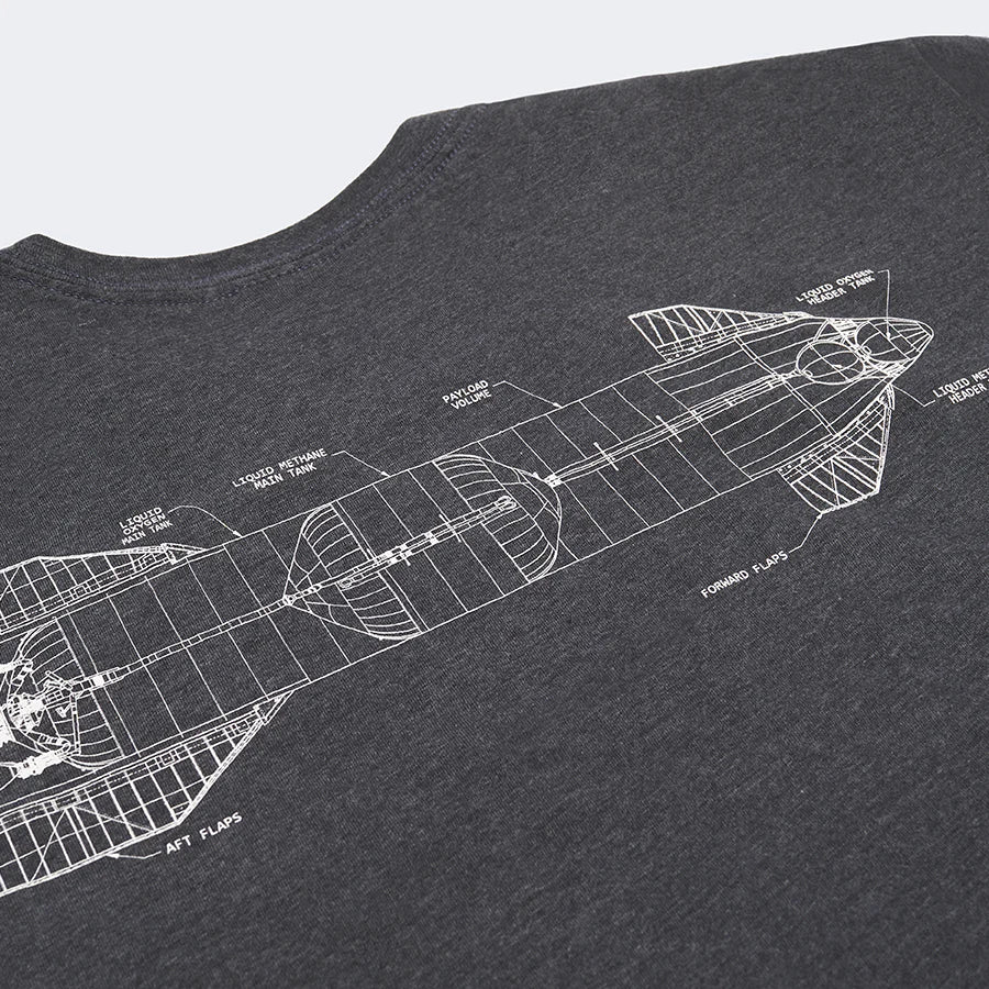 Unisex Starship Schematic T shirt