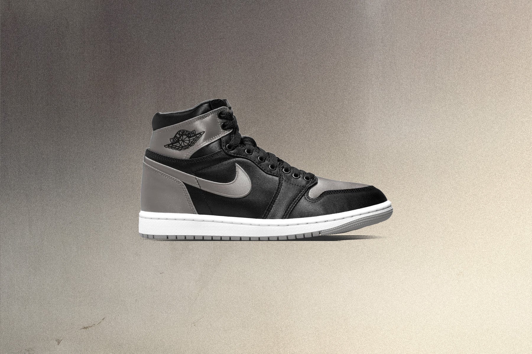Womens Air Jordan 1 Retro High OG Satin Shadow Black Medium Grey White