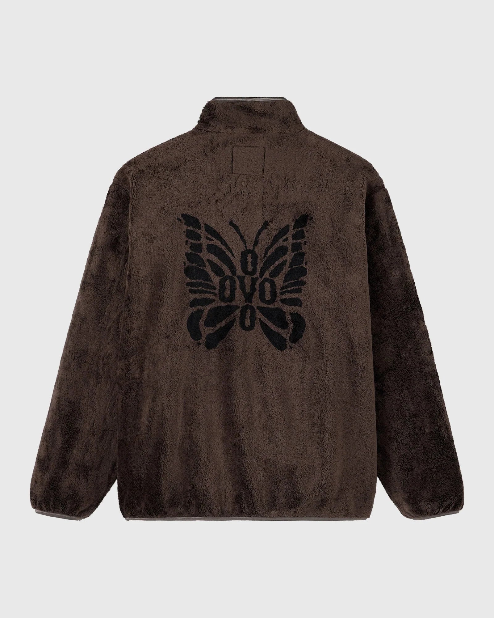 NEEDLES Sherpa Half Zip Mockneck Brown