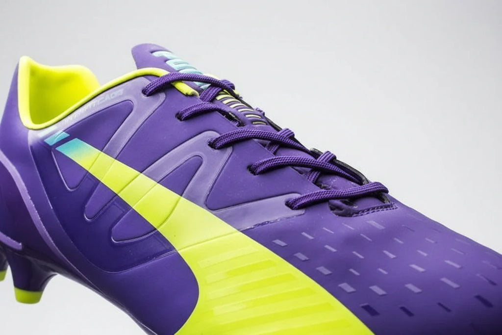 PUMA Evospeed 13 FG Firm Ground Soccer Cleats Prism Violet Fluro Yellow Scuba Blue
