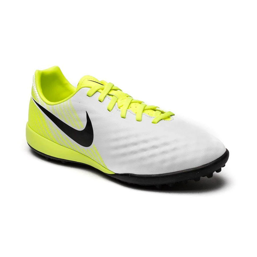Nike Jr Magista Opus II TF Turf Youth Soccer Cleats White Black Volt Platinum