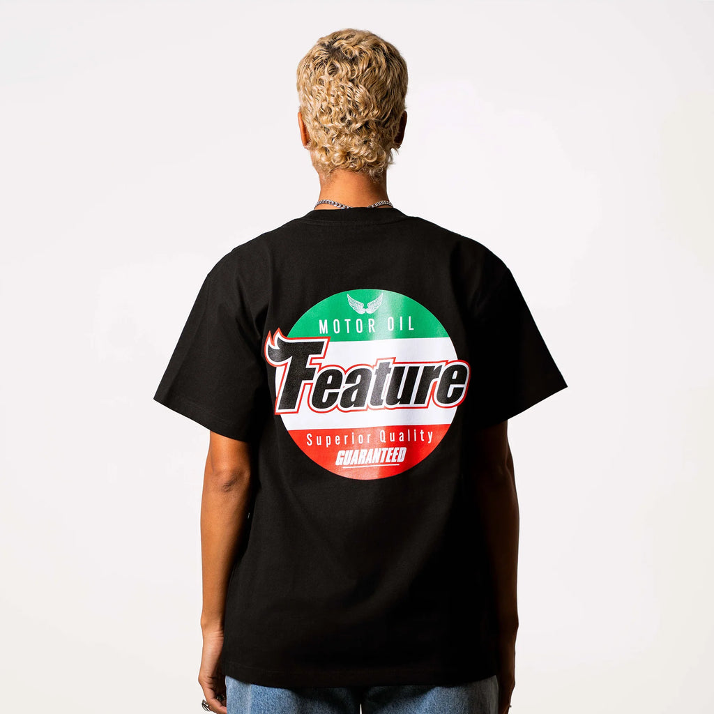Motor Oil Tee Black