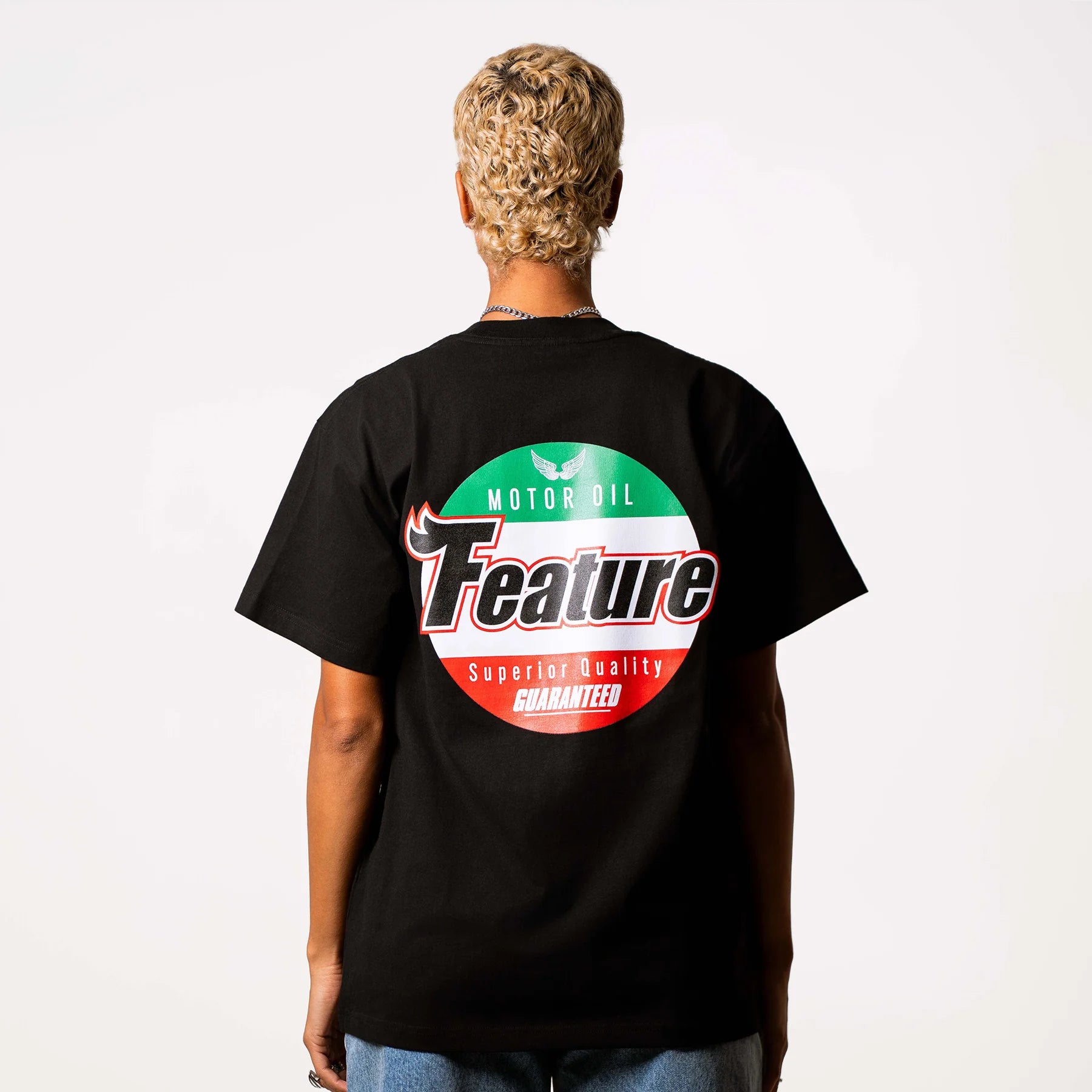 Motor Oil Tee Black