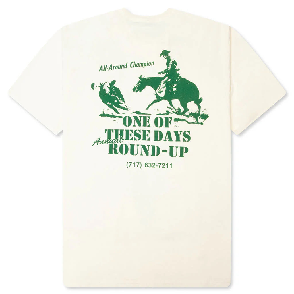 Round Up T Shirt Bone