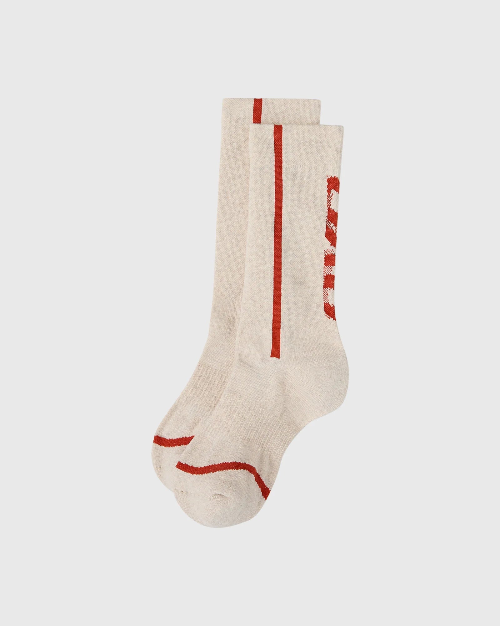 Heather Runner Socks Cream