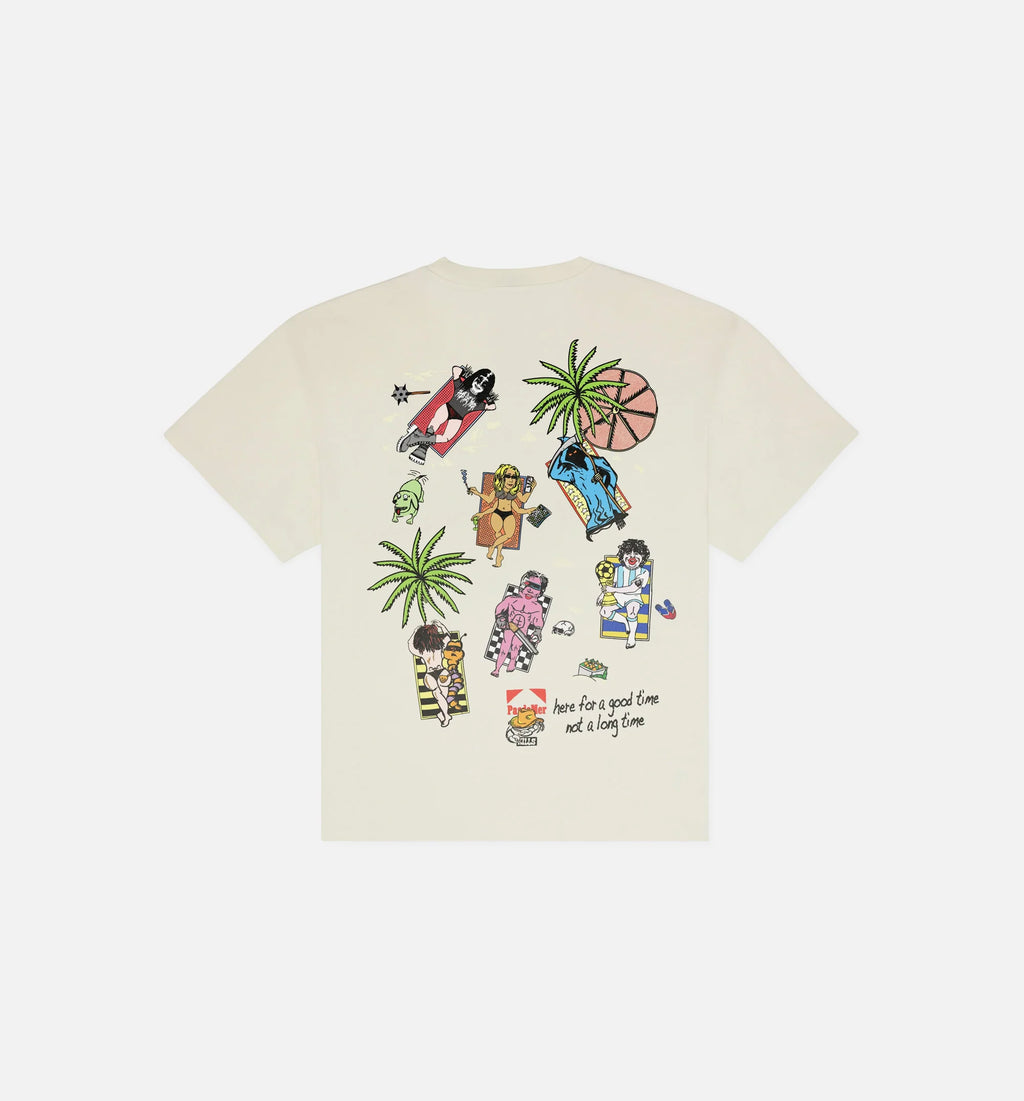 Sunburn Mens Short Sleeve Shirt Cream