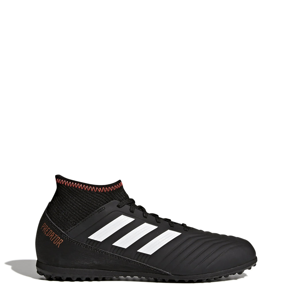 adidas Predator Tango 183 TF Turf Youth Soccer Cleats Black White Solar Red