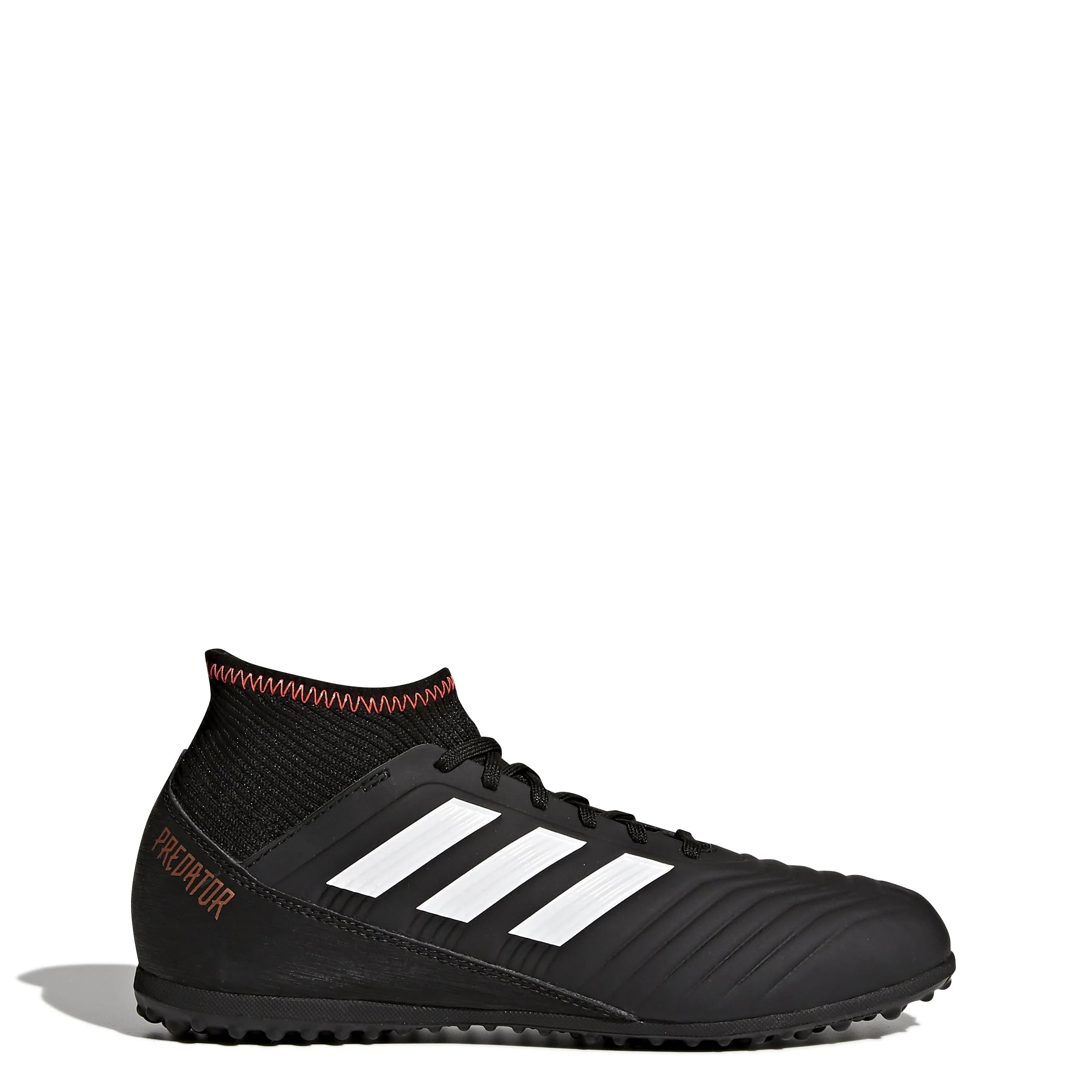 adidas Predator Tango 183 TF Turf Youth Soccer Cleats Black White Solar Red