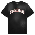 Summerland Collegiate T Shirt Faded Black