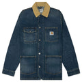 Warren Chore Coat Blue Dusty Hamilton Brown