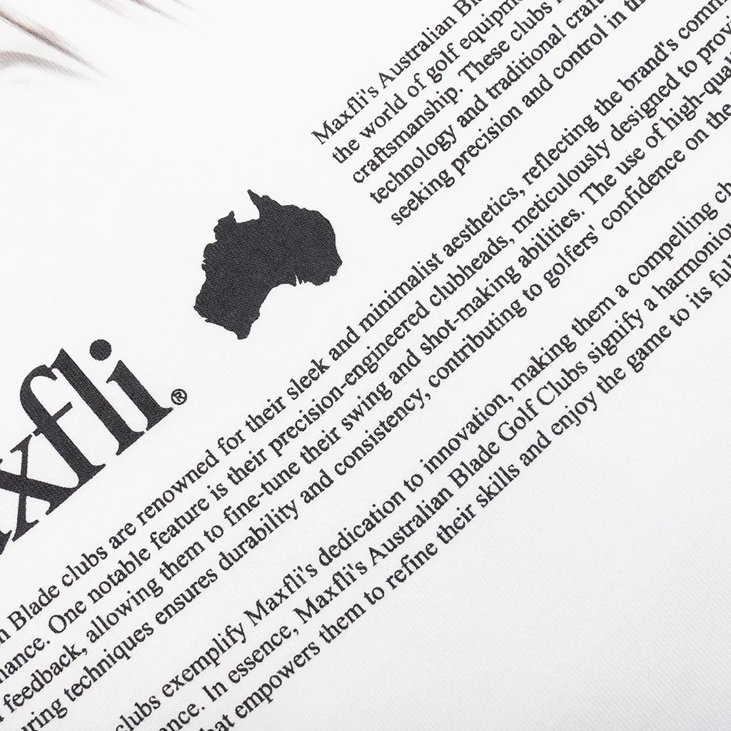 Metalwood x Maxfli Aussie Blade T Shirt White