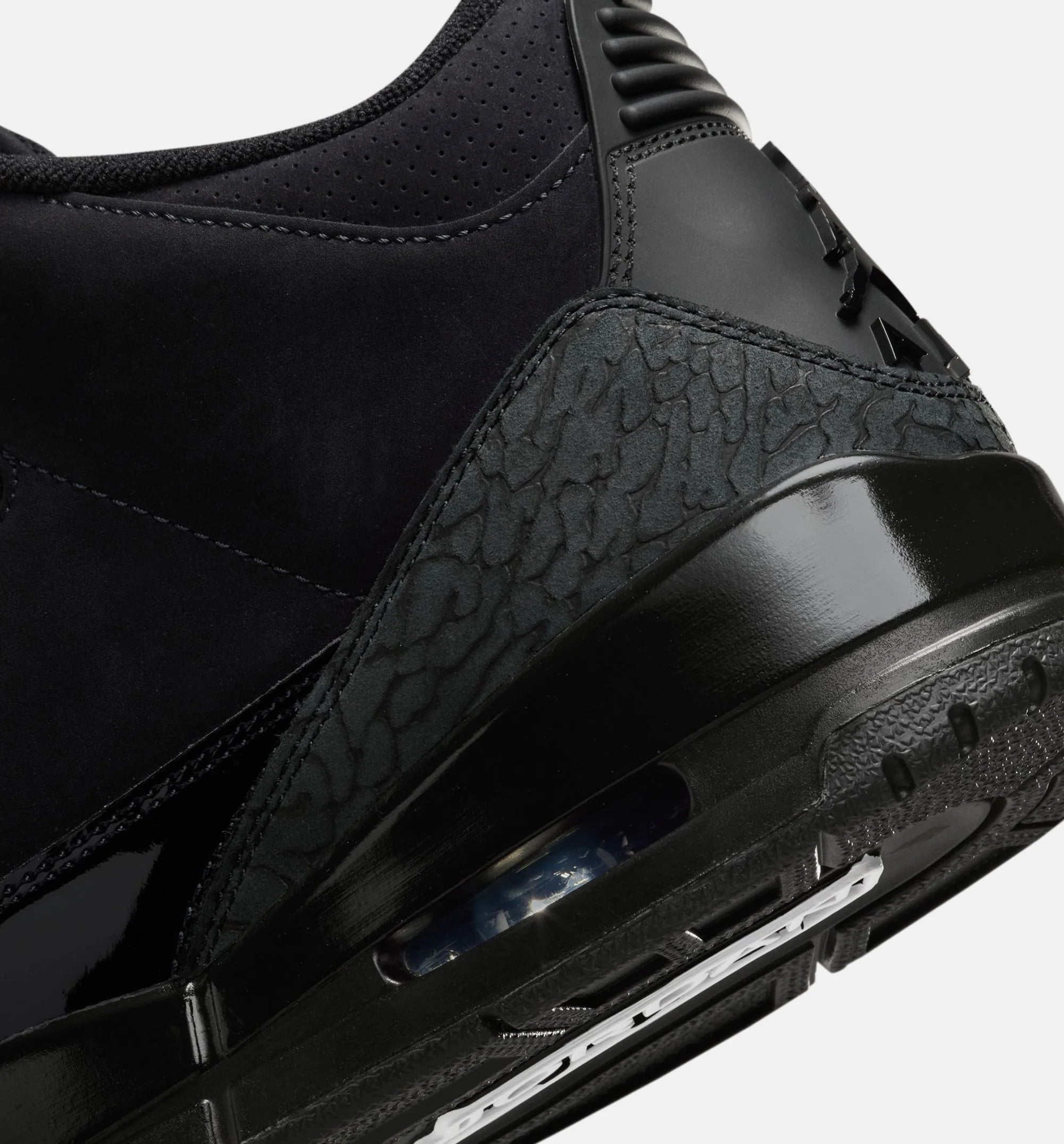 Air Jordan 3 Retro Black Cat Mens Lifestyle Shoe Black Dark Charcoal Black Free Shipping